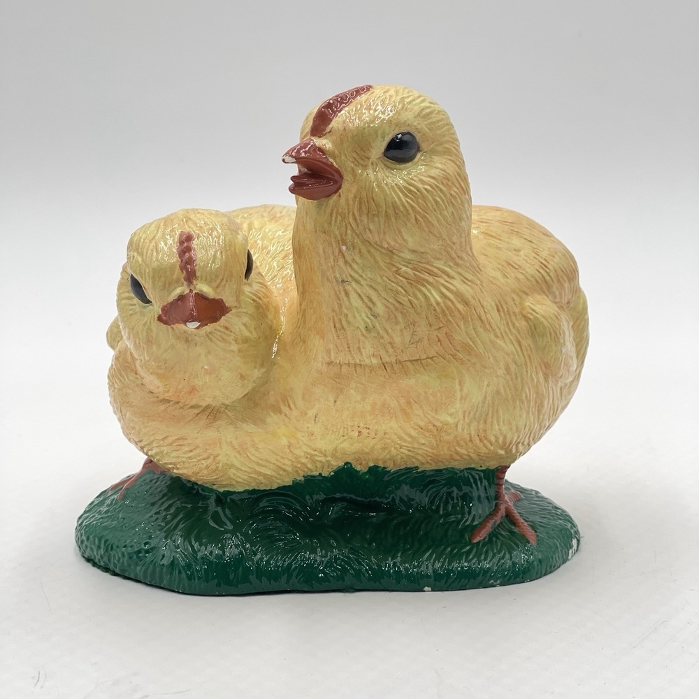 Vintage Japan Chalkware Baby Chicks Figurine MCM Easter Spring Decor